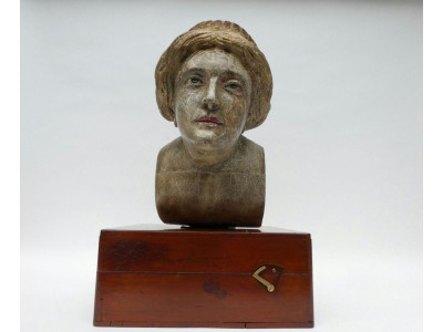 FIGUREHEAD OF A LADY MID 19th CENTURY