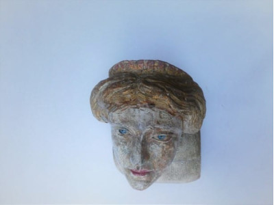 FIGUREHEAD OF A LADY MID 19th CENTURY