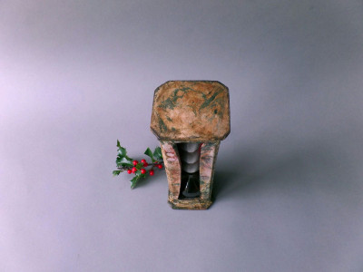 VENETIAN HOURGLASS IN PAPER MACHE EARLY 18TH CENTURY