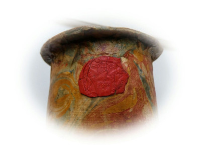 ANTIQUE VENETIAN SANDGLASS IN PAPER MACHE 18TH CENTURY