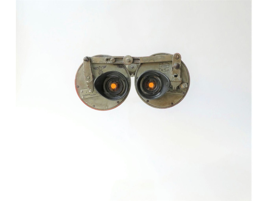 A CARL ZEISS DECK MOUNTED BINOCULAR 7X50 H