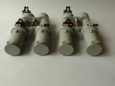 2 BOXED U.D.F. 7 X 50 BLC U- BOAT SIGHT FOR TORPEDO FIRING. U-190