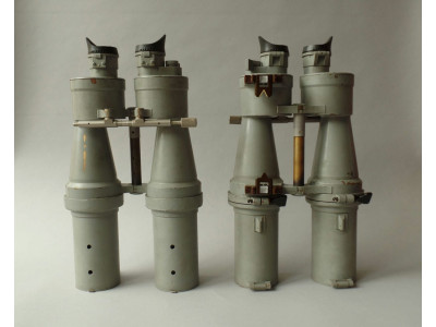 2 BOXED U.D.F. 7 X 50 BLC U- BOAT SIGHT FOR TORPEDO FIRING. U-190