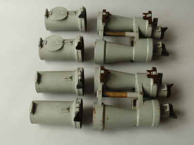 2 BOXED U.D.F. 7 X 50 BLC U- BOAT SIGHT FOR TORPEDO FIRING. U-190