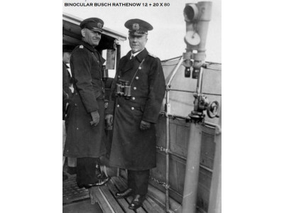 DECK MOUNTED TURRET BINOCULAR BUSCH RATHENOW 12 + 20 X 80