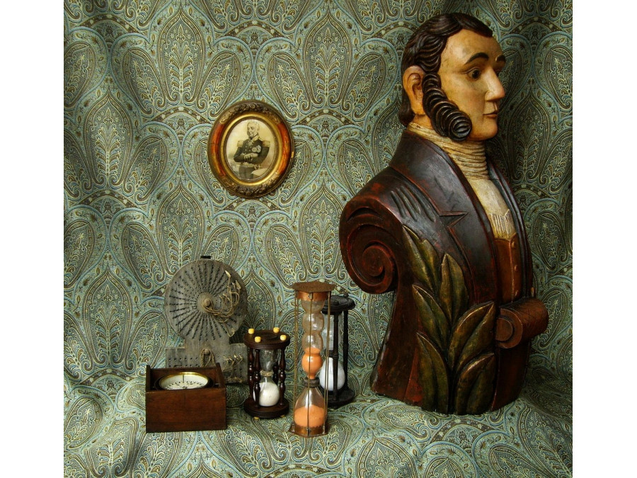 A POLYCHROME FIGUREHEAD