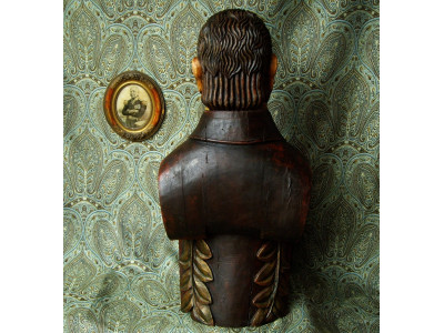 A POLYCHROME FIGUREHEAD