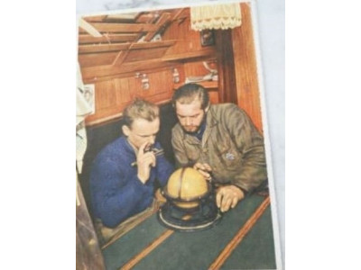 WWII. U-BOAT NAVIGATION GLOBE BY E. SCHOTTE & CO